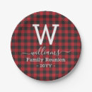 Search for buffalo plaid plates Family reunion