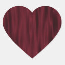 Search for red satin stickers Heart