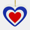 Search for french flag christmas tree decorations Red