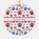 Search for paw christmas tree decorations Animals