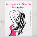 Search for femininity flyers Hair salon