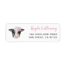Search for baby farm animals return address labels Cow