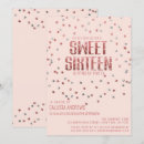 Search for silver glitter sweet 16 invitations Typography