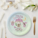 Search for enchanted forest paper plates Girl baby shower