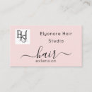 Search for hair extensions business cards Elegant