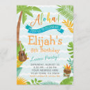 Search for boys luau invitations Aloha
