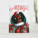 Search for woman christmas cards Afro