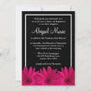 Search for black gerbera daisy invitations Hot pink