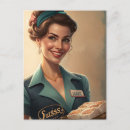 Search for waitress postcards Woman