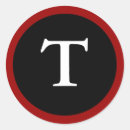 Search for initial t stickers Black and white