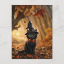 Search for cute witch postcards Black cat