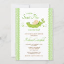 Search for sweet pea baby shower invitations Green