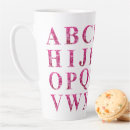 Search for floral alphabet mugs Pink