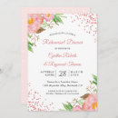 Search for confetti rehearsal dinner invitations Pink