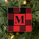 Search for red and black buffalo plaid christmas tree decorations Pattern