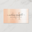 Search for rose gold metal business cards Makeup artist