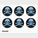 Search for blue skull stickers Skull and crossbones