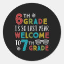 Search for 7th grade stickers First day of school
