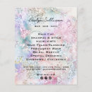 Search for iridescent flyers Beauty salon
