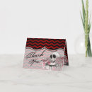 Search for skulls thank you cards Black