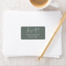 Search for green heart return address labels Minimalist