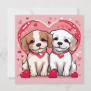 Search for puppy valentines day cards Red heart