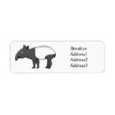 Search for happy pig return address labels Cartoon