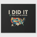 Search for road map wrapping paper Usa