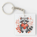 Search for cute raccoon key rings Watercolor
