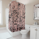 Search for rose gold on black shower curtains Chic