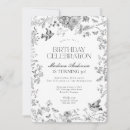 Search for french toile birthday invitations For her