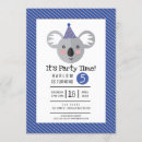 Search for baby koala birthday invitations Bear
