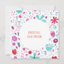 Search for purple and teal bridal shower invitations Floral
