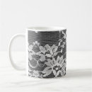 Search for black and white lace mugs Pattern