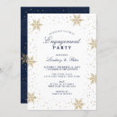 Search for winter engagement party invitations Gold