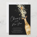Search for champagne bottle invitations New years party