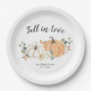 Search for fall in love plates Floral pumpkin