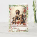 Search for vintage dachshund christmas cards Dog