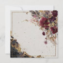 Search for gold accents invitations Burgundy