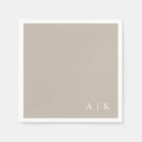Search for taupe napkins Monogrammed