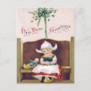 Search for mistletoe postcards Girl