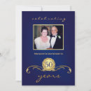 Search for royal blue anniversary party invitations Vintage