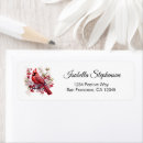 Search for red cardinal return address labels Typography