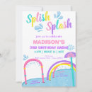 Search for splash pad birthday invitations Girl