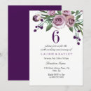 Search for purple anniversary invitations Floral