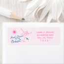 Search for blue and pink return address labels Bride