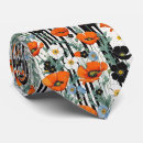 Search for floral cas ties Poppies