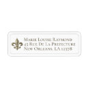 Search for fleur de lis return address labels Vintage