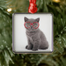 Search for cat face christmas tree decorations Kitten