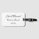 Search for just married luggage tags Bride